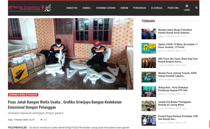 Sriwijaya Grafika Diliput Oleh Berita Sumatera